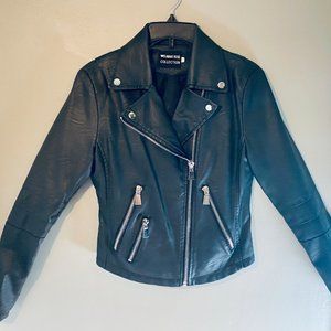 FLAMANT ROSE FAUX LEATHER COAT
